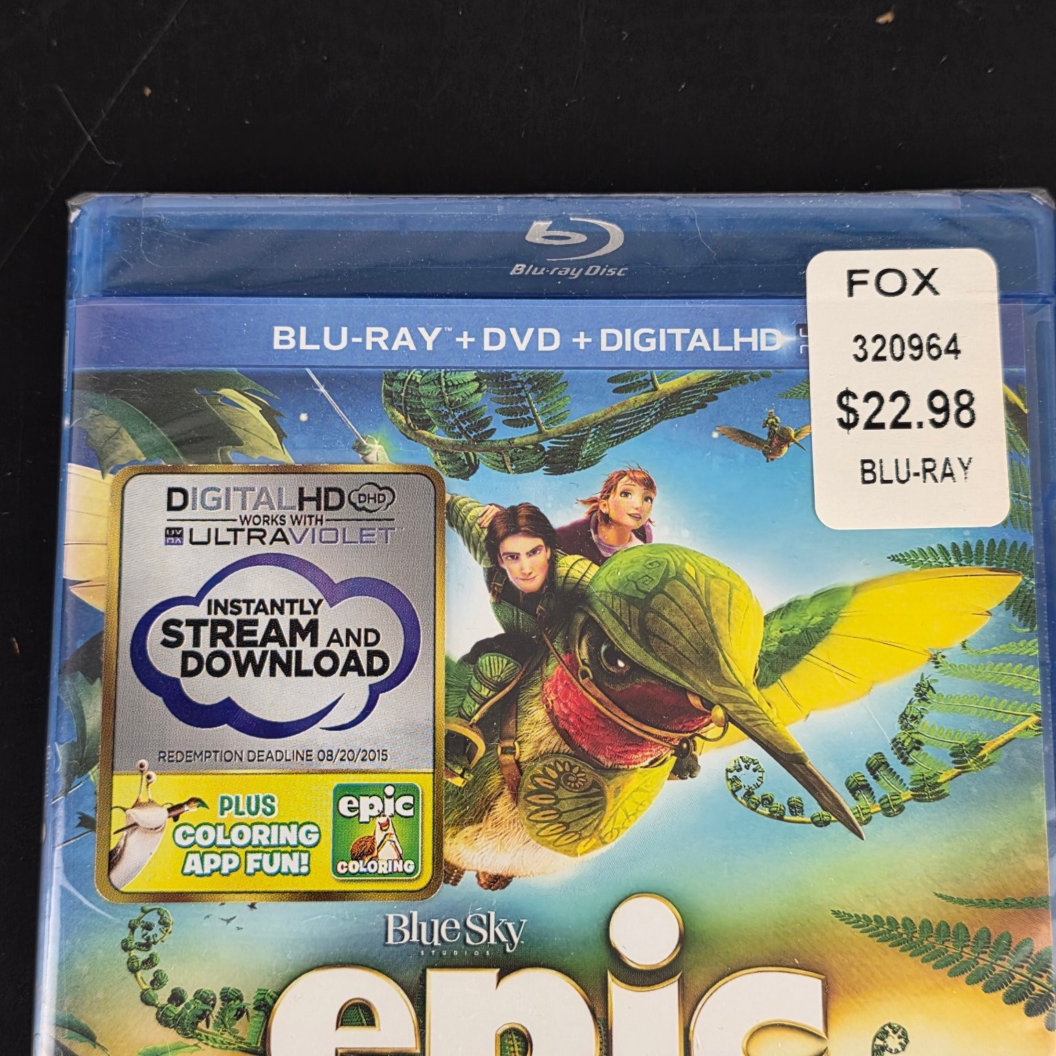 Epic Blu-ray DVD Digital HD 2013 Colin Farrell Amanda Seyfried Blue Sky Studios