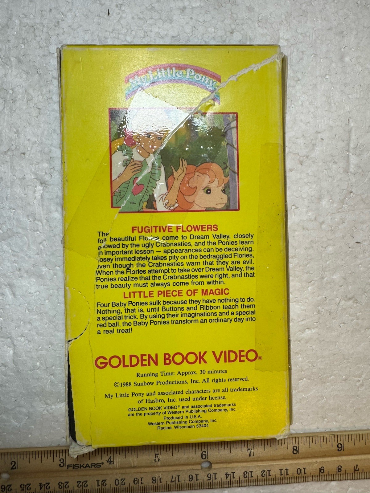 1988 My Little Pony Golden Book VHS – Fugitive Flowers – Little Piece Of Magic