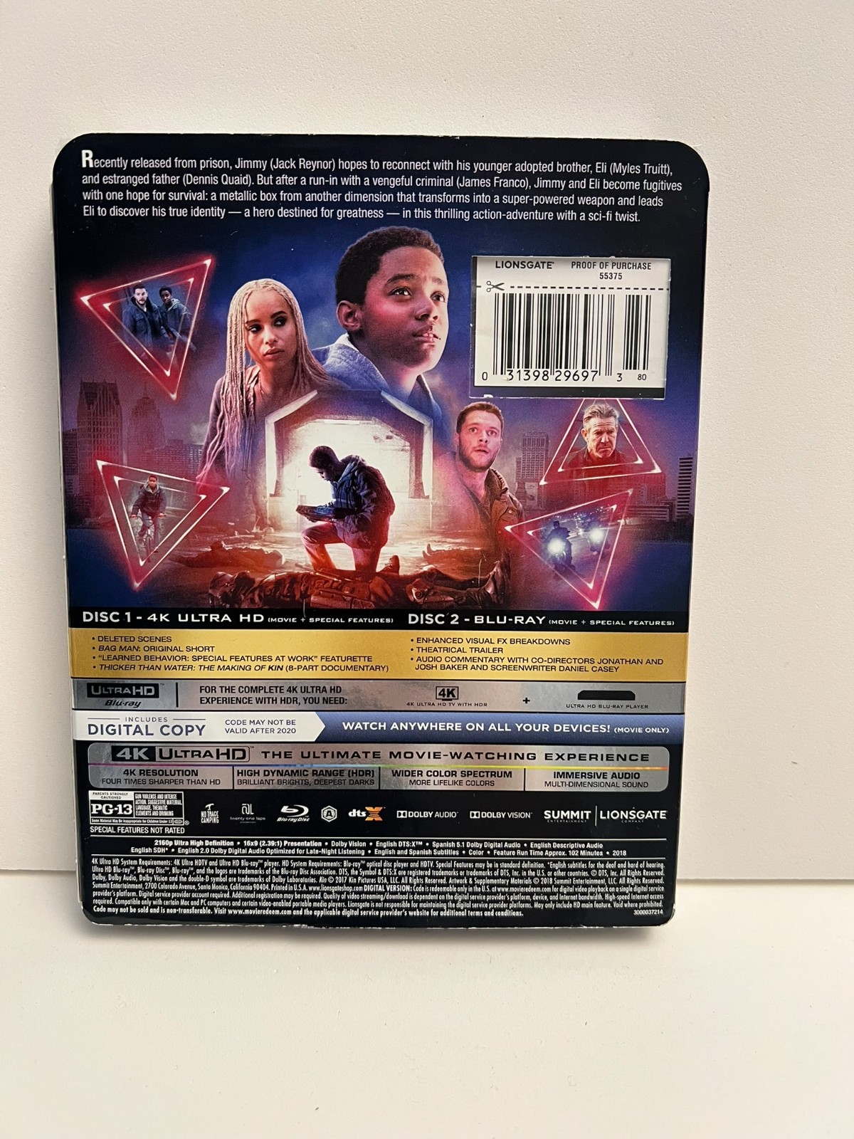 Kin 4K Ultra HD + Blu-ray w/ Slip Cover – New