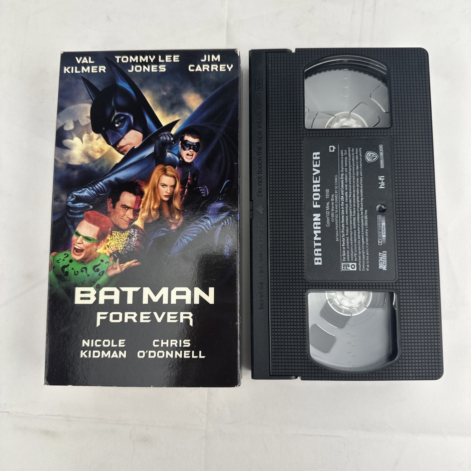 Batman Forever VHS 1995 Warner Home Video Val Kilmer Jim Carrey