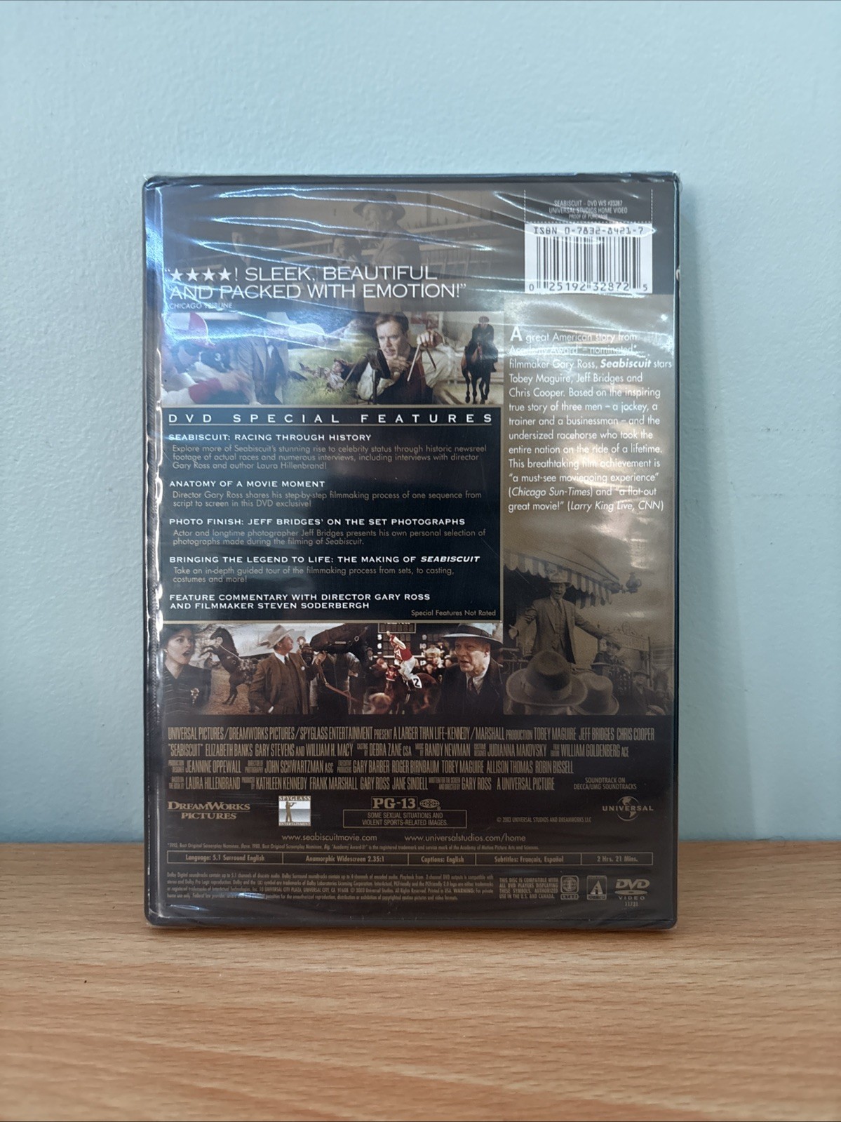 Seabiscuit (DVD) Sports Drama – Tobey Maguire, Jeff Bridges, Chris Cooper New