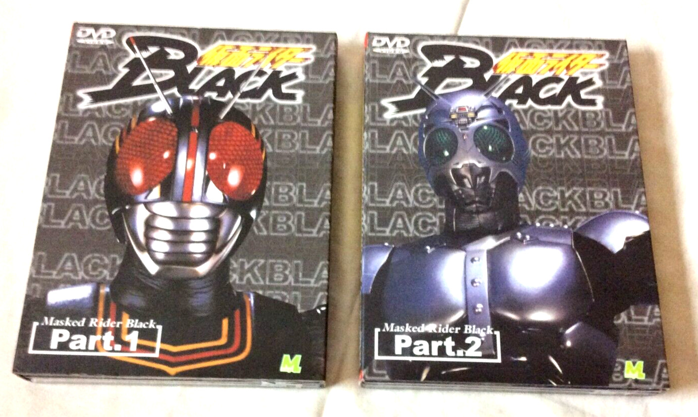Masked Rider – Black Part 1 &2 (2×3 DVD Box Sets) Pre-Owned great shape U.S. g