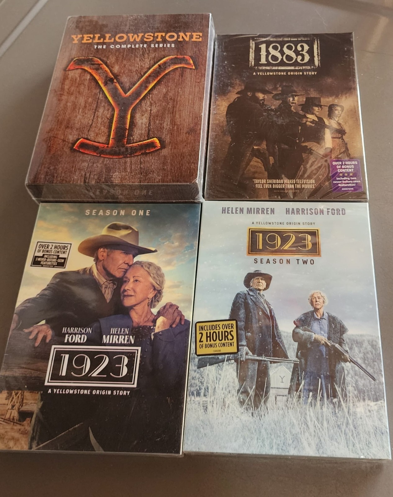 Yellowstone Seasons 1-5 Part 1 & 2 + 1883, 1923 Season 1-2 DVD Series Bundle