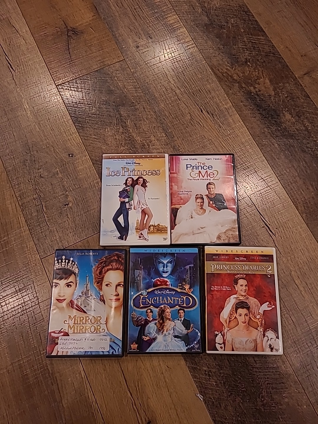 Lot Of 5 Princess Live Action DVDS Disney