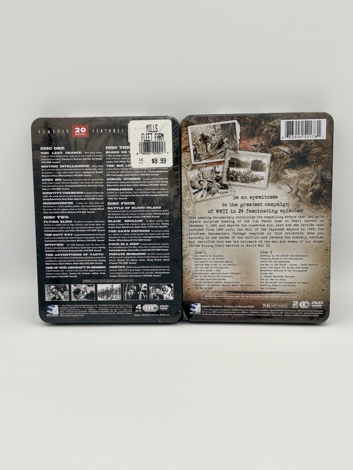 COMBAT CLASSICS And War In The Pacific Collector’s Edition Tin (DVD, 2011/12)