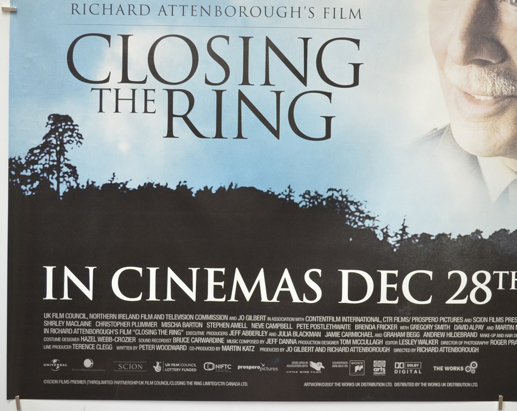 CLOSING THE RING (2007) Original Cinema Quad Film Poster – Richard Attenborough