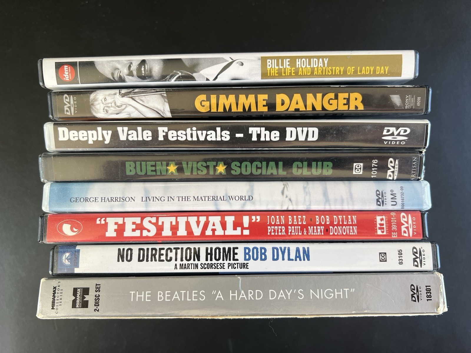 8 DVD Lot – Music Documentary / Concert Films – See Descriptions for Titles