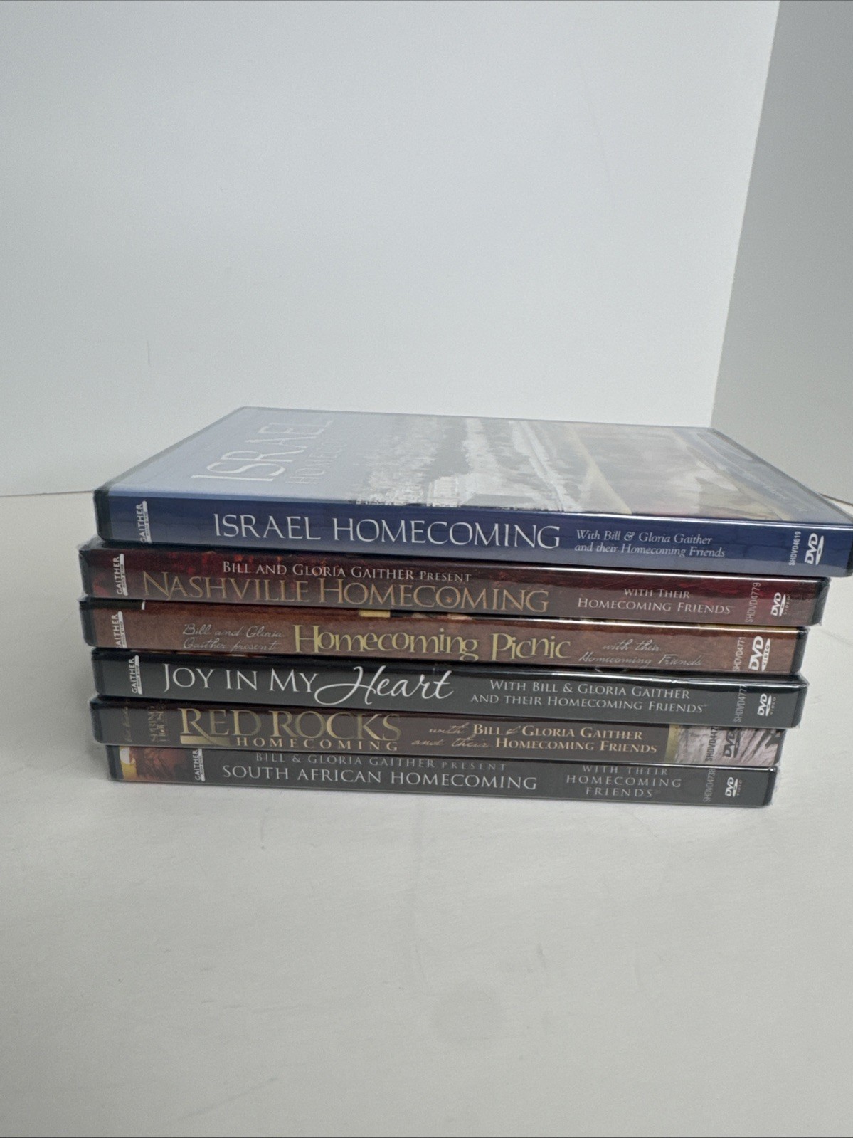 Lot of 6 Bill Gloria Gaither Gospel Series DVD Homecoming Friends – New Sealed