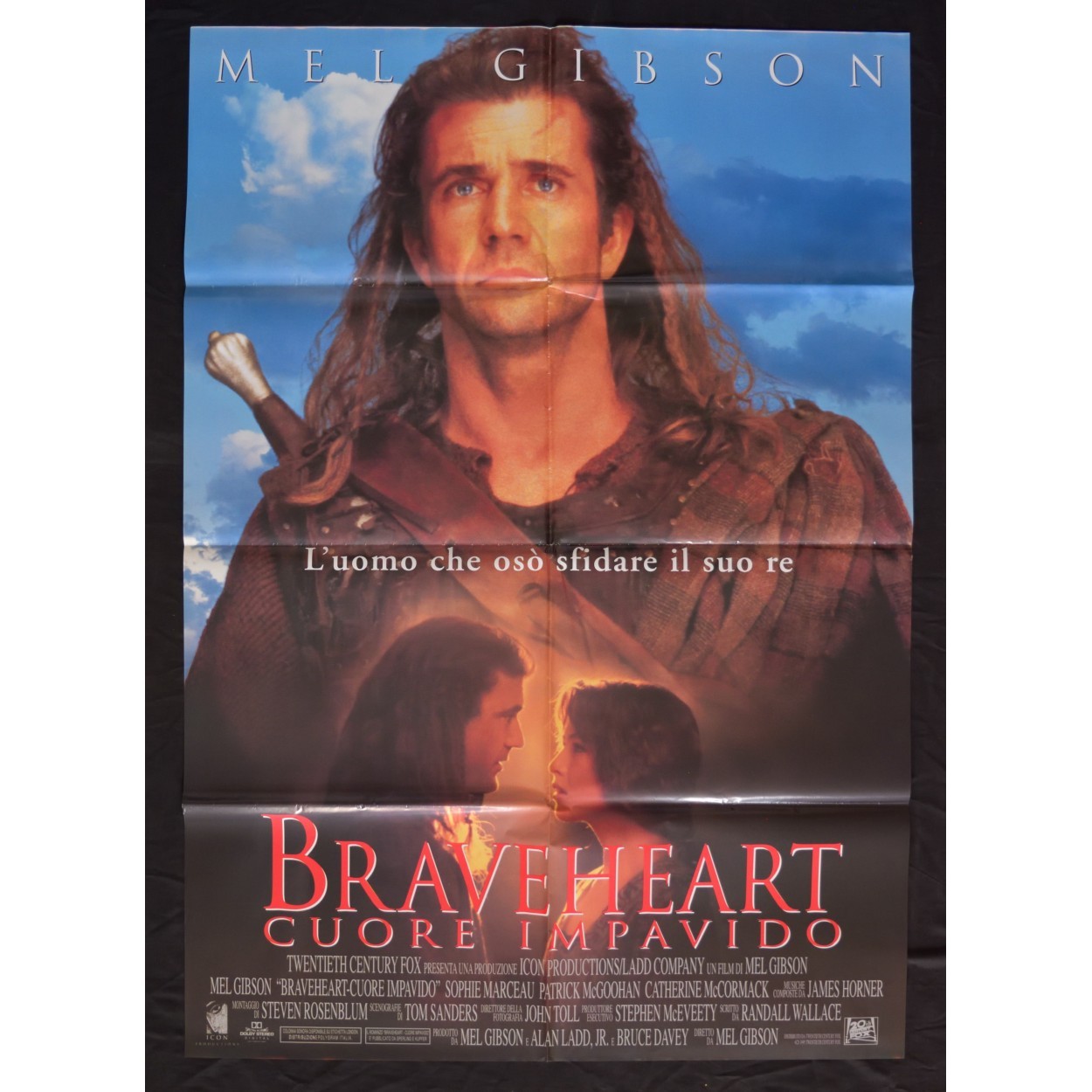 manifesto BRAVEHEART cuore impavido mel gibson marceau brian cox A145