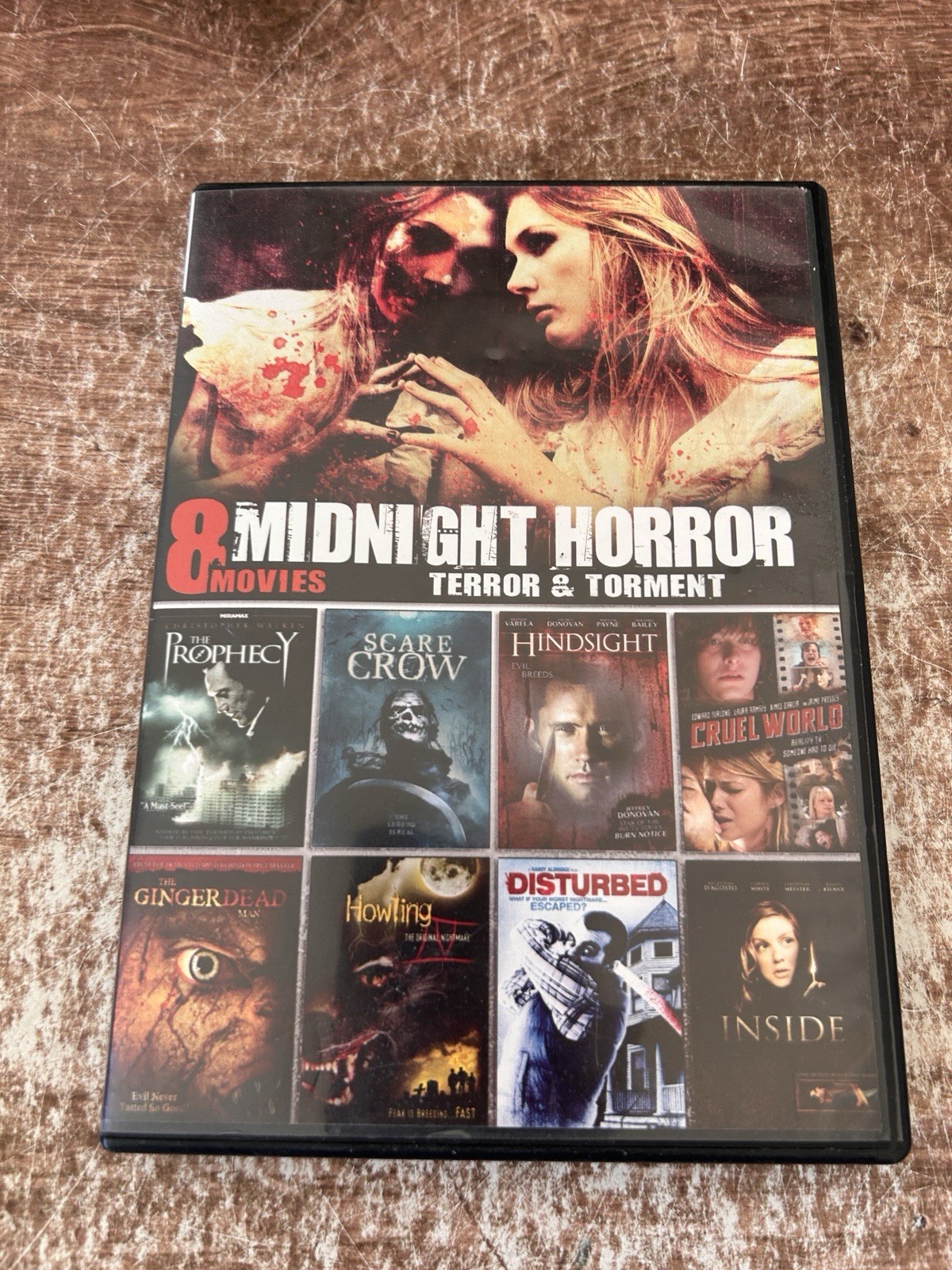 Midnight Horror- TERROR & TORTURE (8 MOVIES DVD) PROPHECY GINGERDEAD NEW