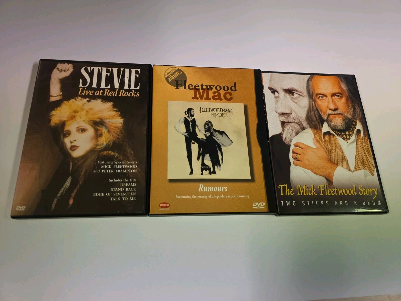 Fleetwood Mac Dvd Lot 3 STEVIE NICKS Live At Red Rocks Rumours Mick Two Sticks
