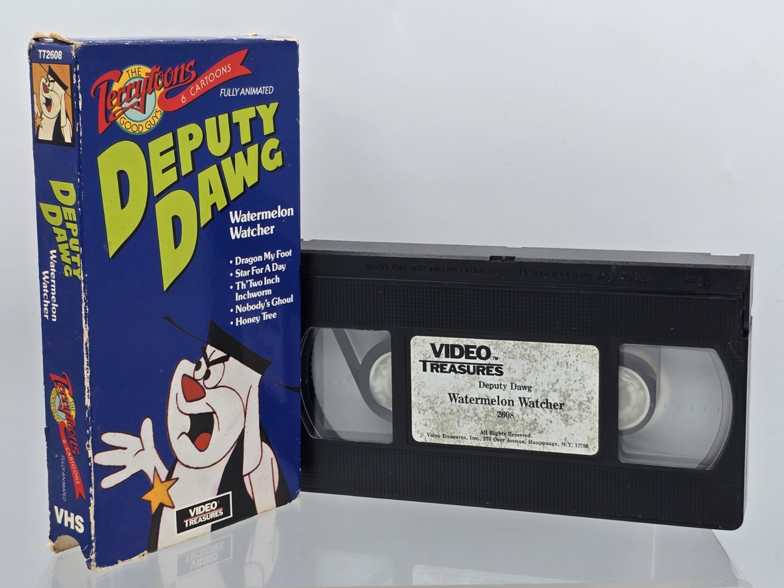 Deputy Dawg Watermelon Watcher Cartoon VHS Tape Terrytoons Treasures 1989 Rare