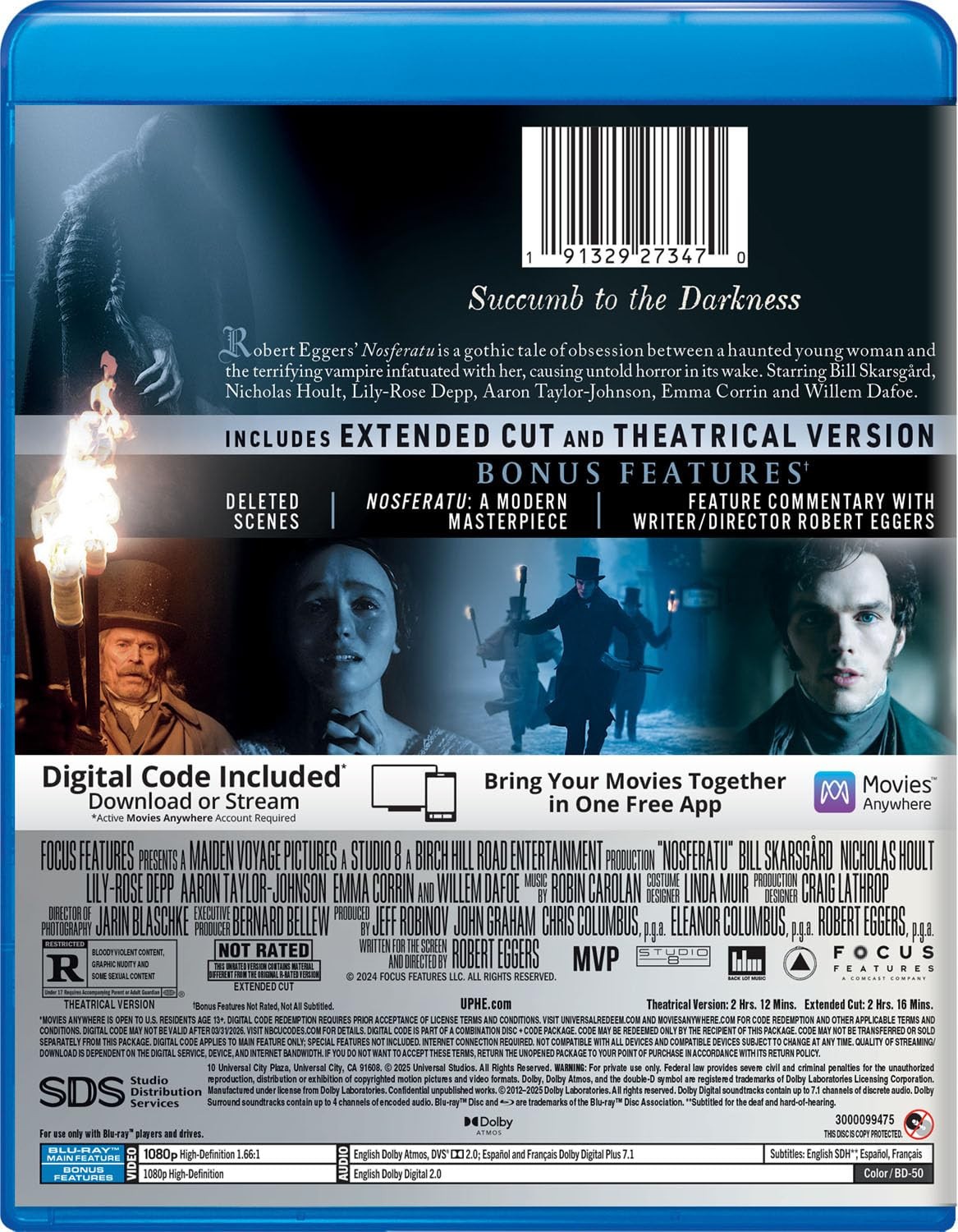 SINNERS 4K & Nosferatu (2024) Blu-ray + 3 Collectible Slip Covers VAMPIRES