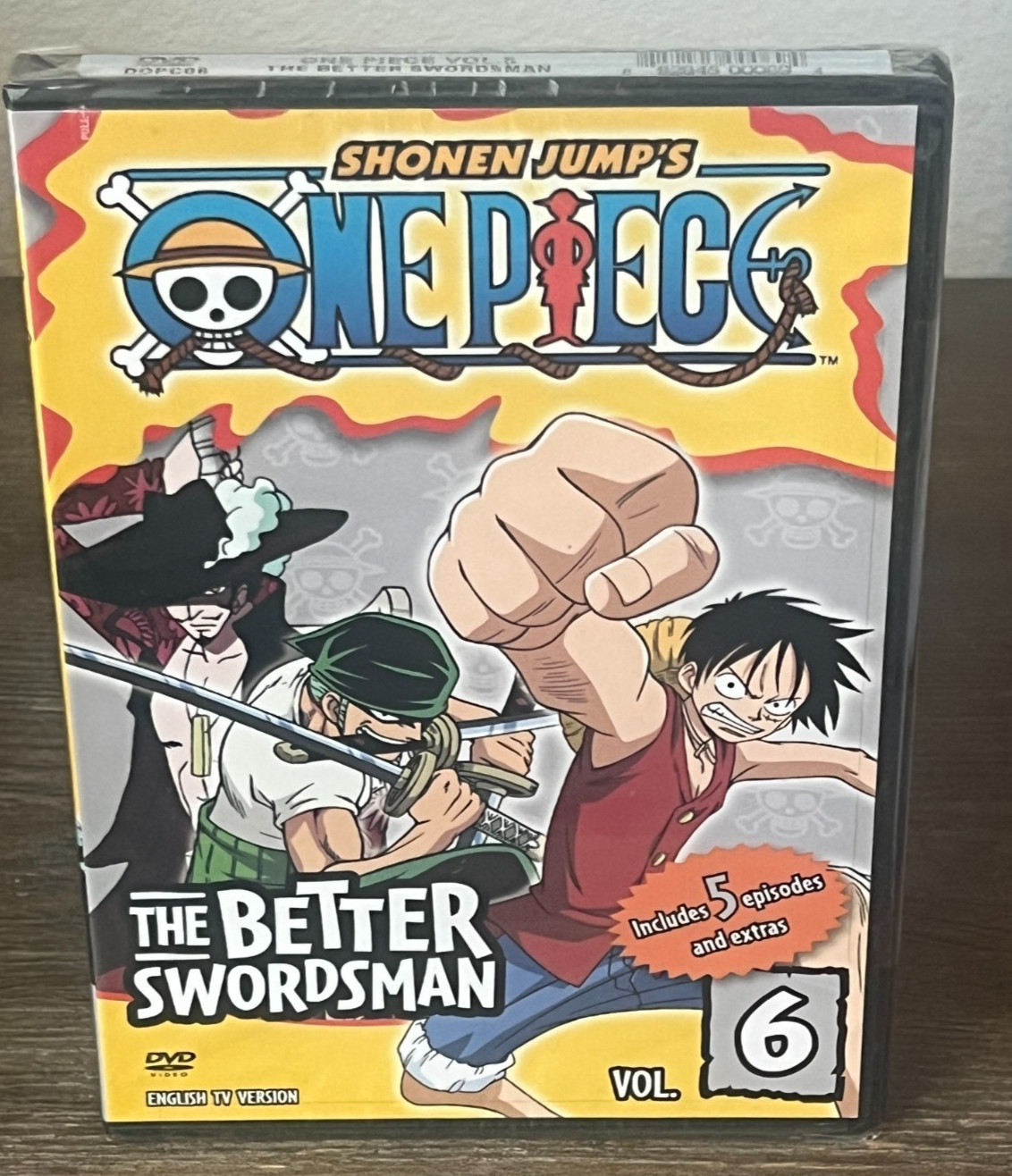 One Piece Vol 6 The Better Swordsman DVD 2007 Edited Dubbed New Anime