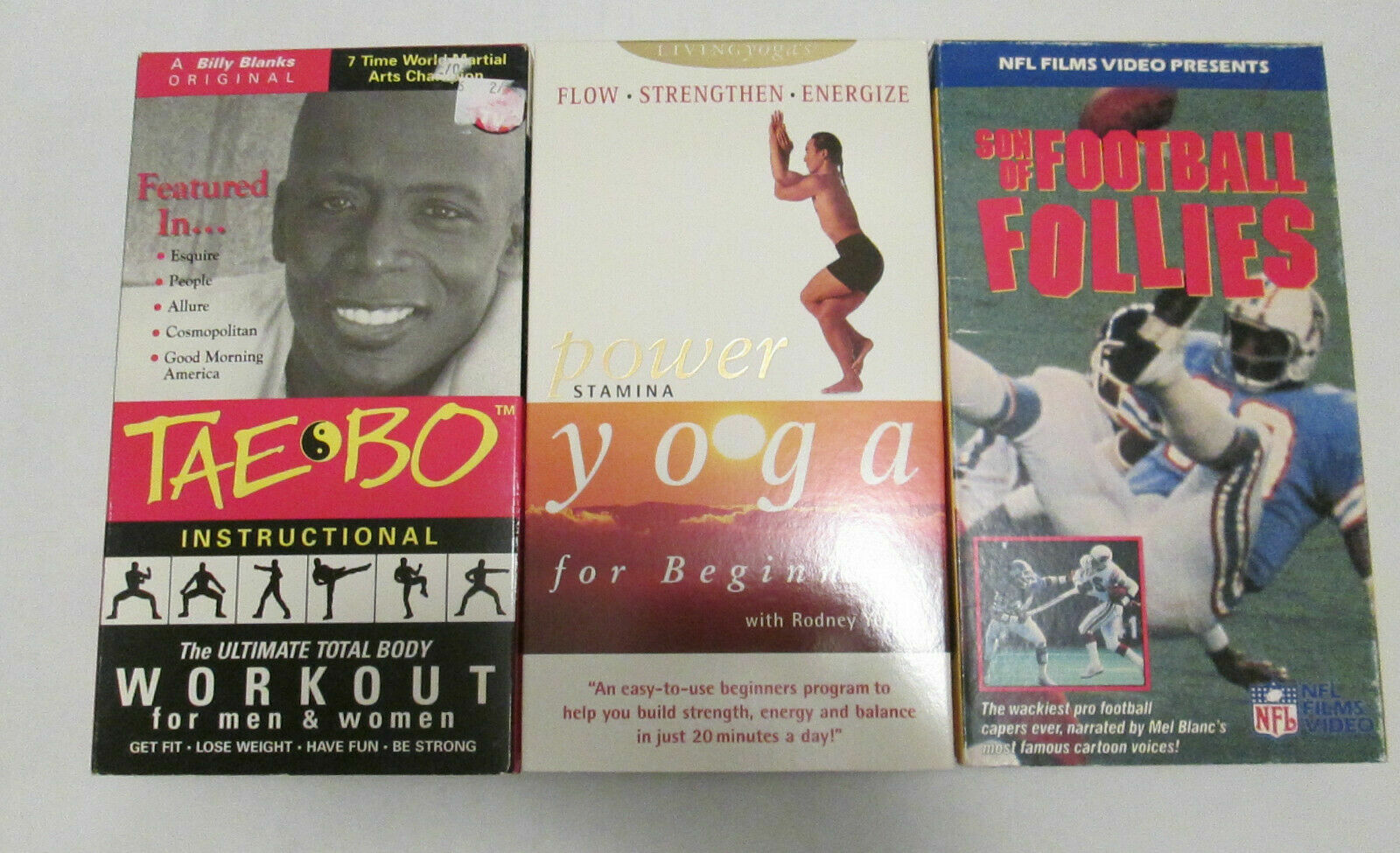 VHS Tape Lot Movies Workout TV Romcom Horror Sports Variety (All in Photo)