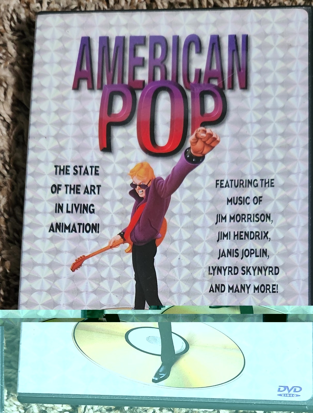 AMERICAN POP 1980 Ralph Bakshi Animated Classic OOP DVD Hendrix Sex Pistols