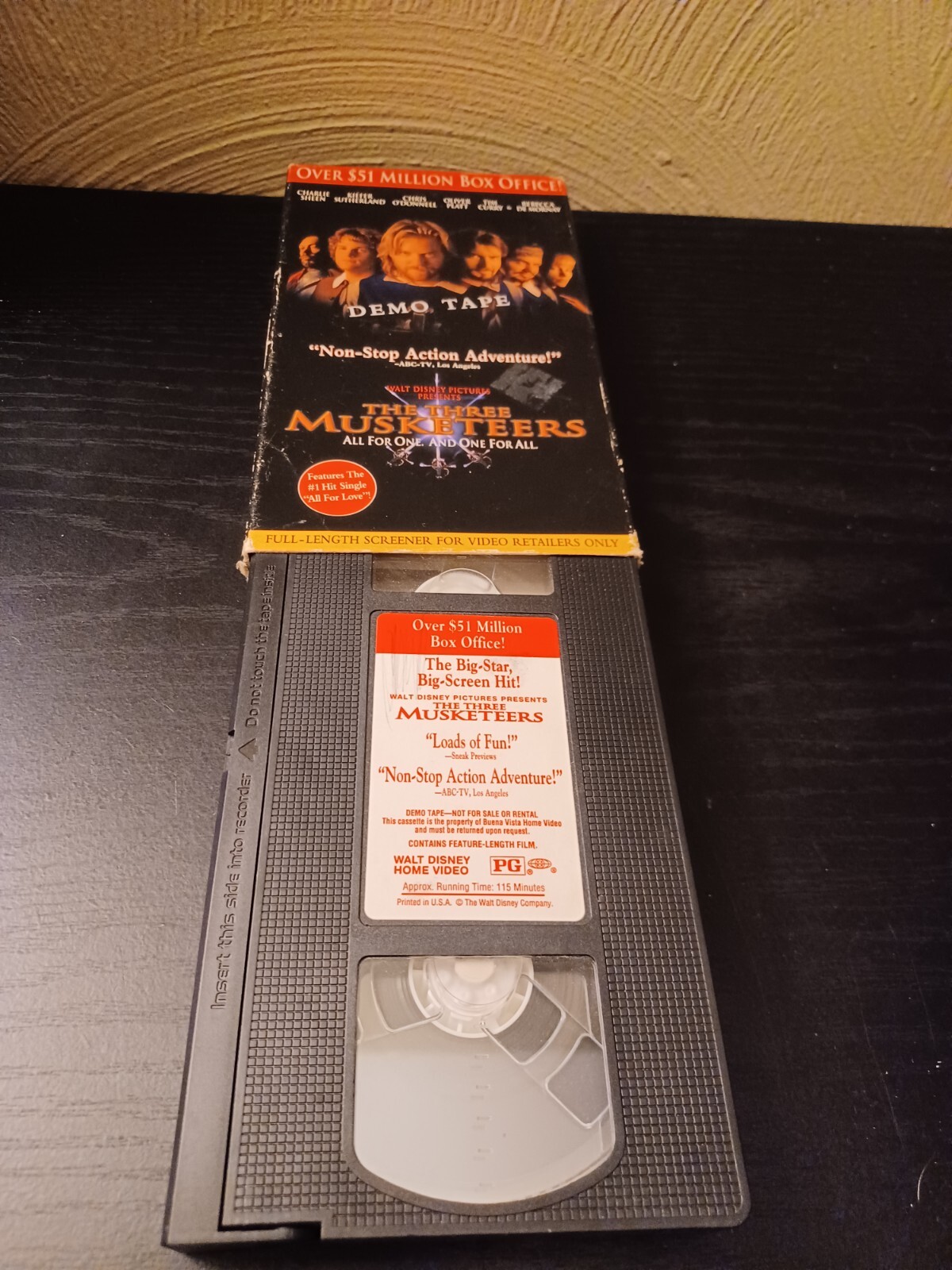 The Three Musketeers (VHS, 1994) Demo tape. 11/22