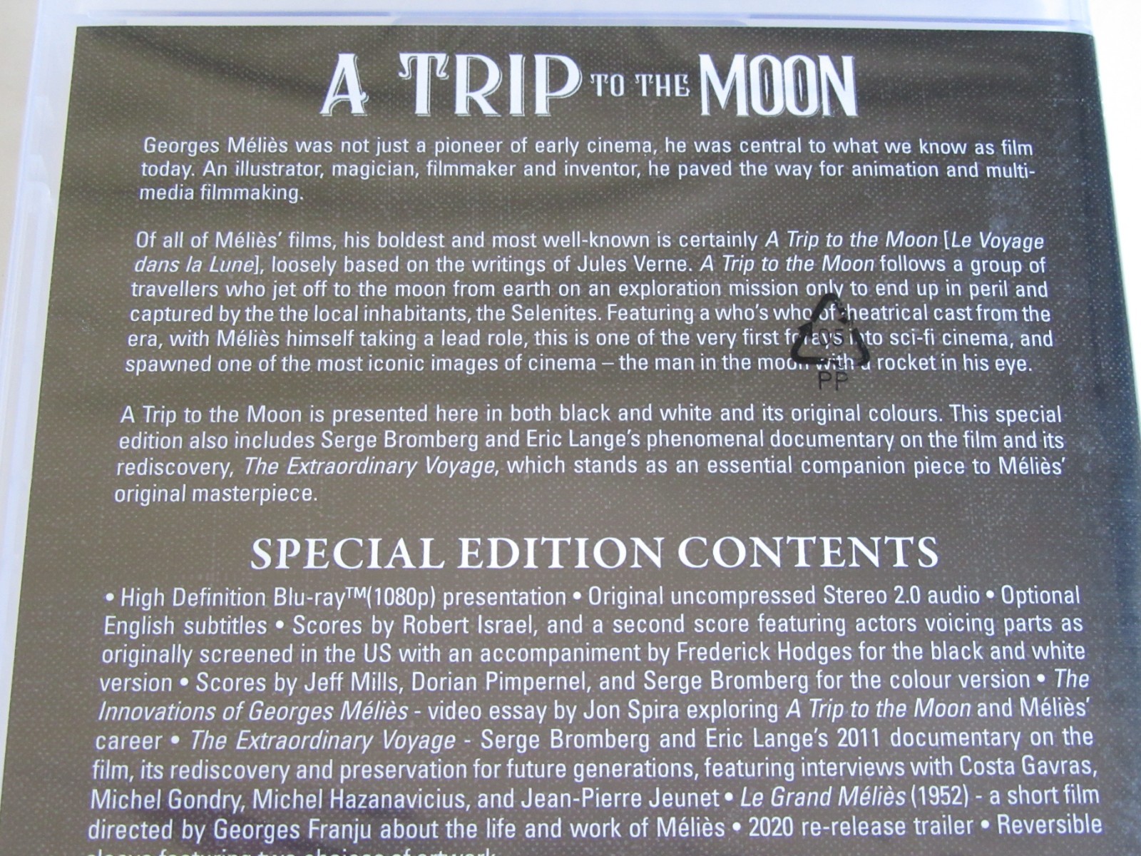 A TRIP TO THE MOON (Blu-ray, REGION B) Georges Melies BRAND NEW OOP VERY RARE!!!