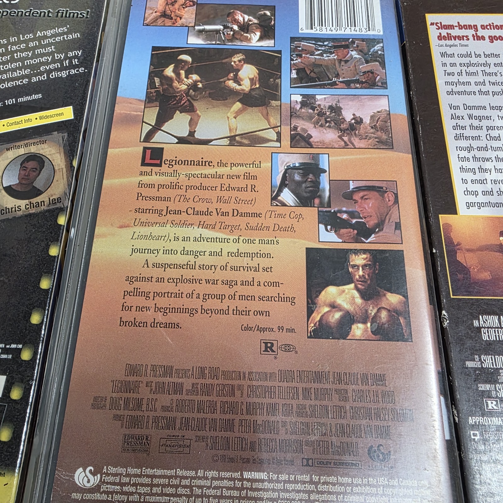 Vintage VHS Movie Lot ( Martial Arts ) Bruce Lee, VAN DAMME, JACKIE CHAN….