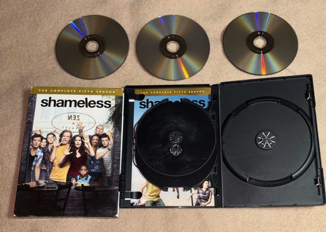 LOT OF 5 DVD Titles, 17-Discs-MULAN, NEMO, STAR TREK, SHAMELESS, ROBINSONS, GOOD