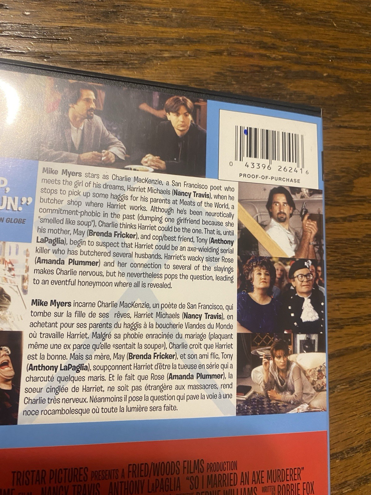 So I Married an Axe Murderer (DVD, 1993 Canadian) Mike Myers Nancy Travis Rare