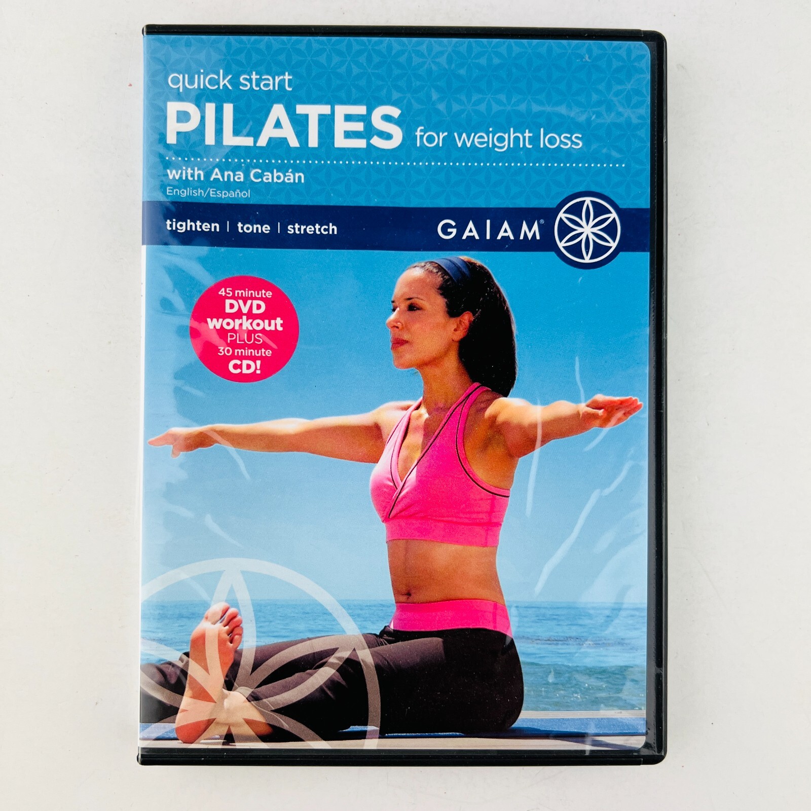 GAIAM Pilates Quick Start For Weight Loss DVD & CD Aerobic Exercise Set