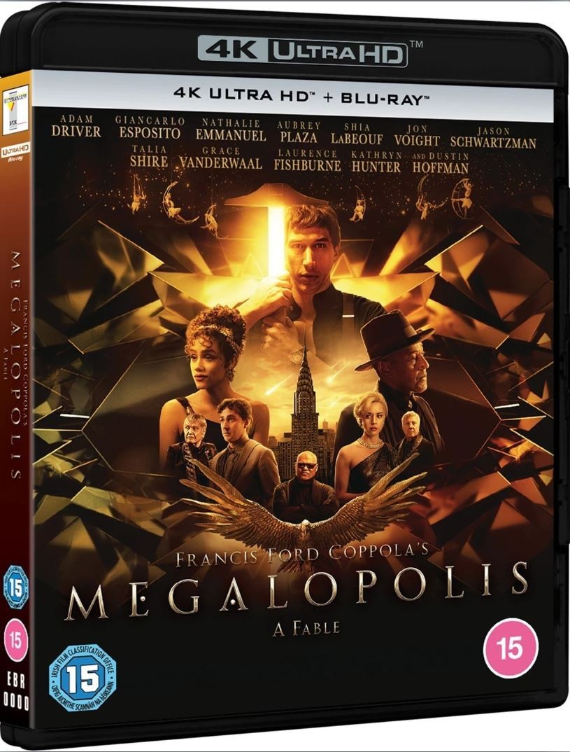 MEGALOPOLIS (2024) 4K UHD Blu-Ray BRAND NEW (4K disc is USA Compatible)
