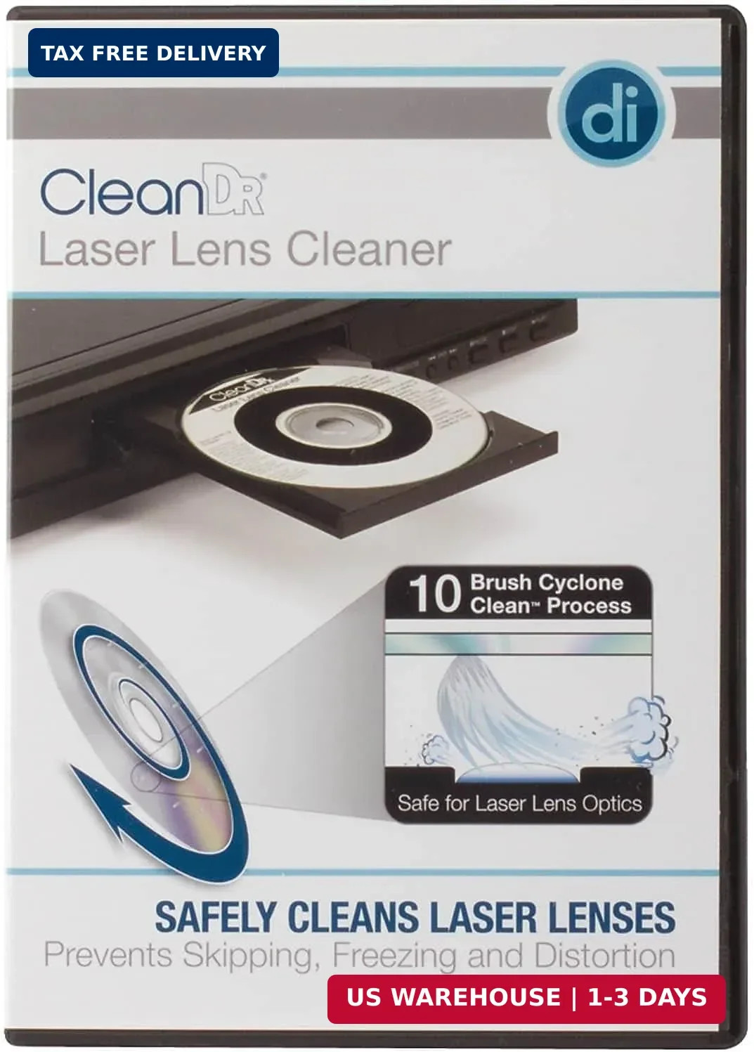 Digital Innovations 60120-00 CleanDr Laser Lens Cleaner | Restores playback perf