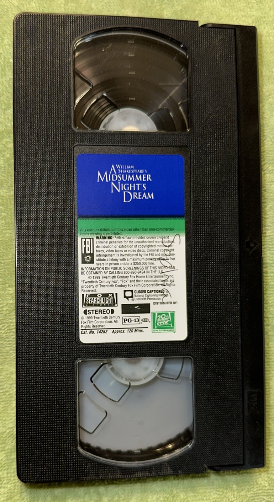 A Midsummer Nights Dream (VHS, 1999) Calista Flockhart Kevin Kline Michelle