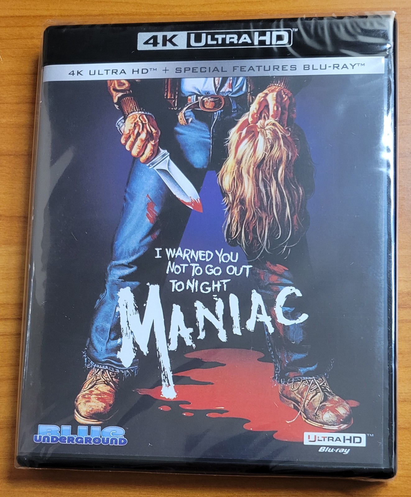 Maniac (1980) – 4K Ultra HD – Blue Underground – New/Factory Sealed