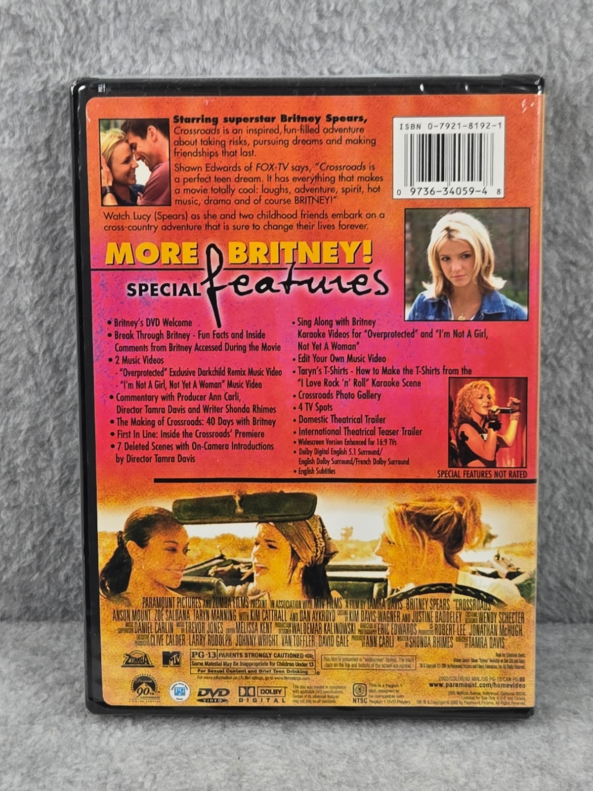 Britney Spears Crossroads DVD 2002 Special Collector’s Edition Zoe Saldana