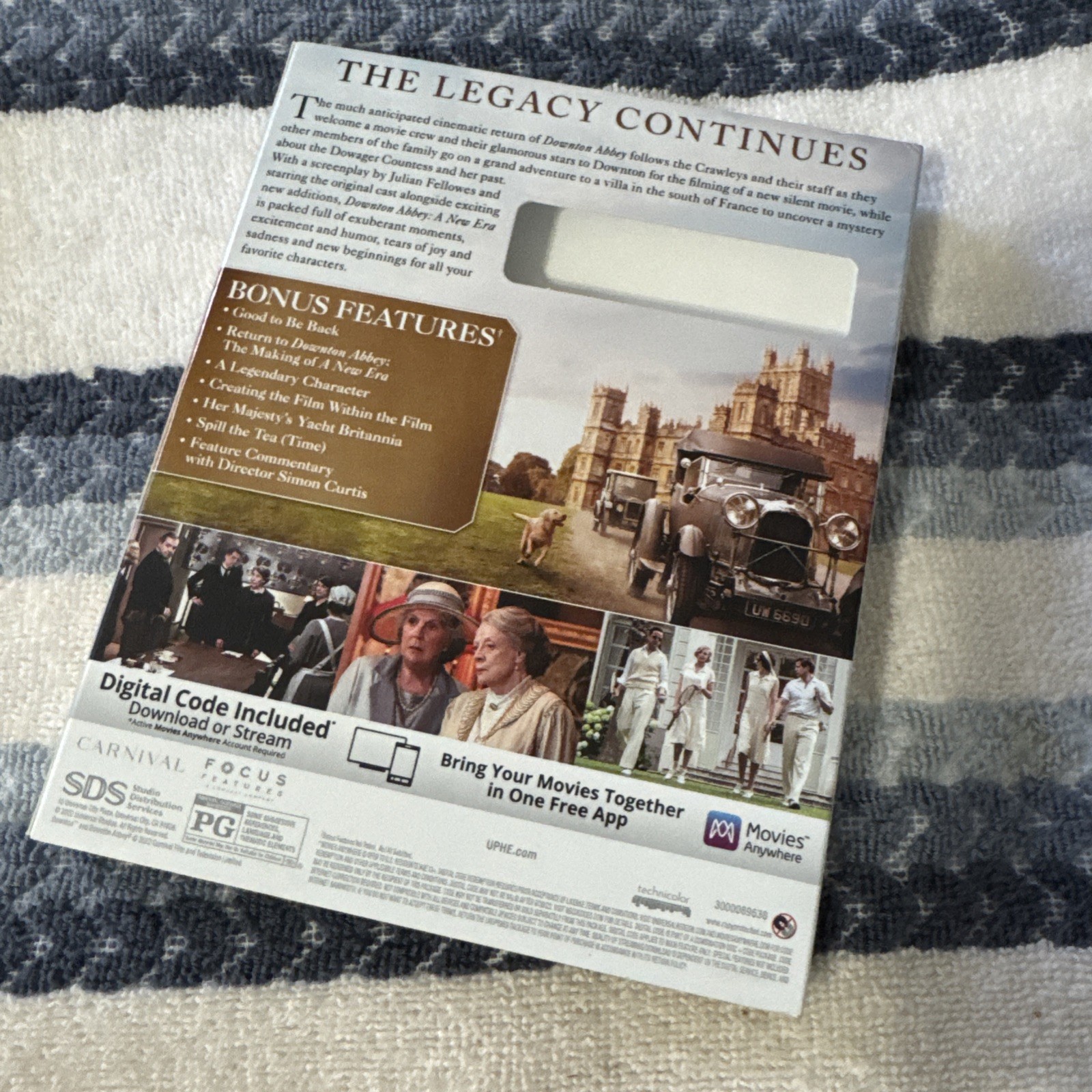 Downton Abbey A New Era Blu-ray Hugh Bonneville NEW** W~ SLIP !!!