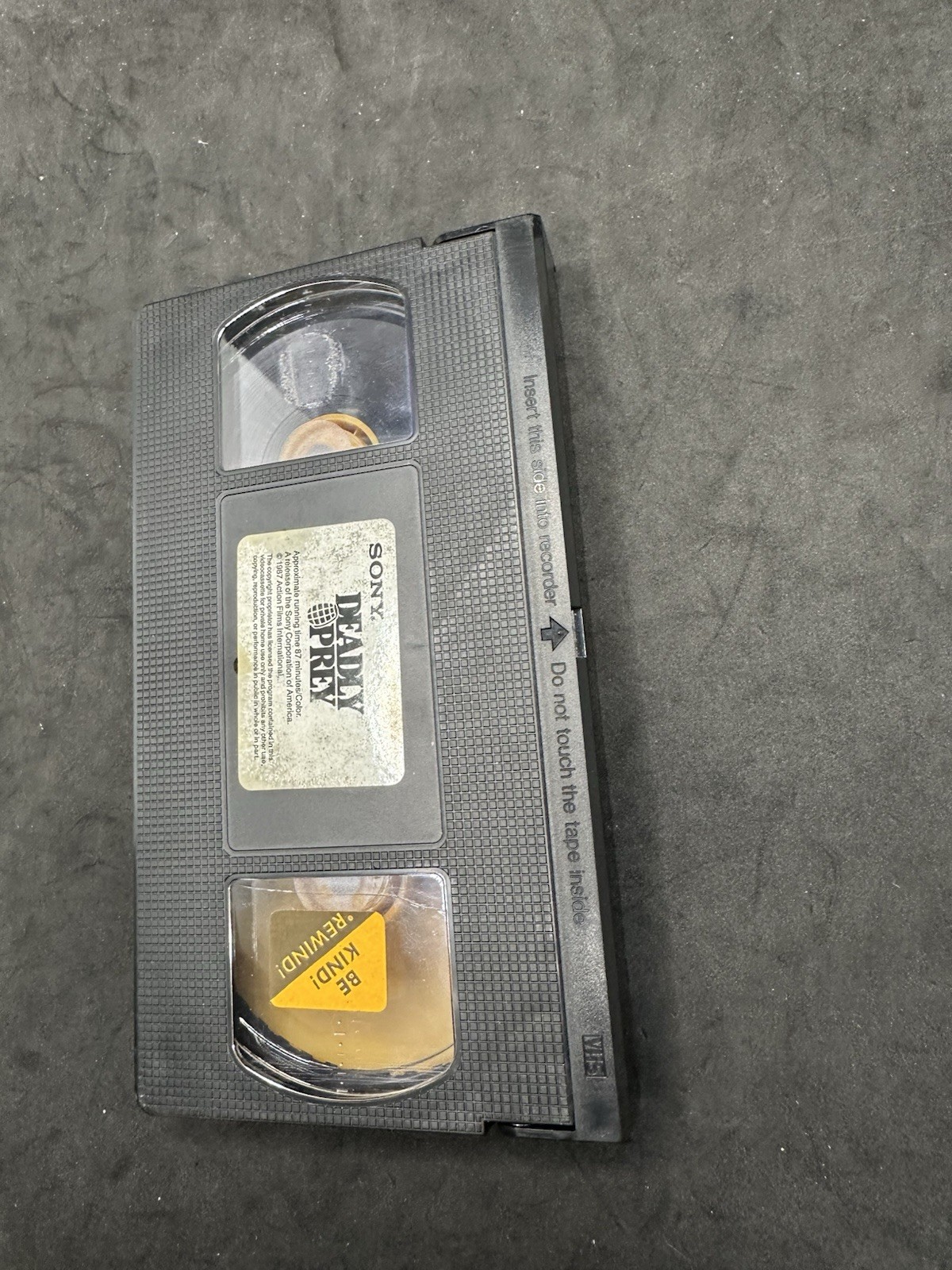Deadly Prey SONY VHS HTF RARE Cameron Mitchell 80’s ACTION THRILLER David Prior
