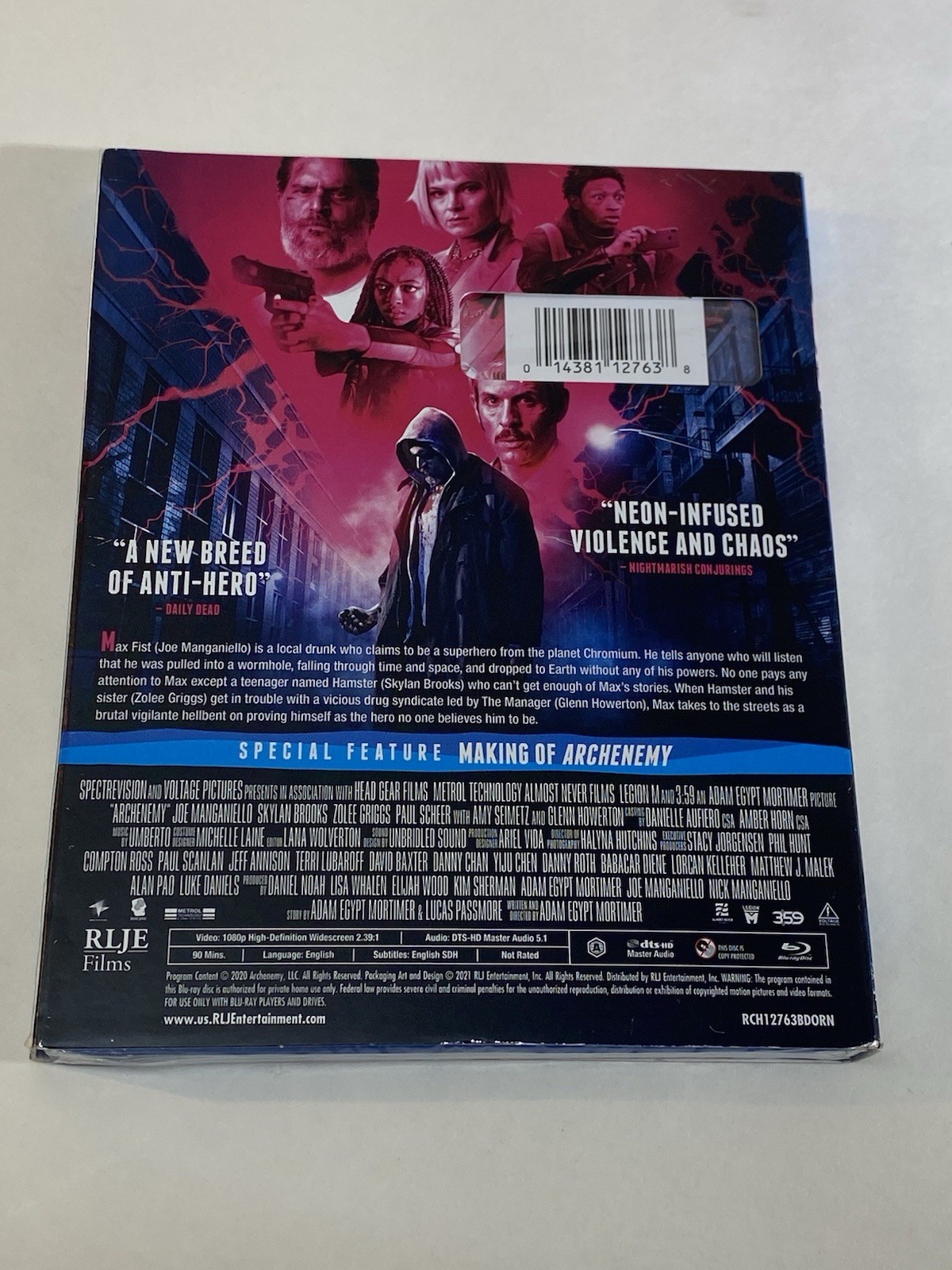 NEW Archenemy (Blu-ray, 2020) w/Slipcover Joe Manganiello Glenn Howerton SEALED