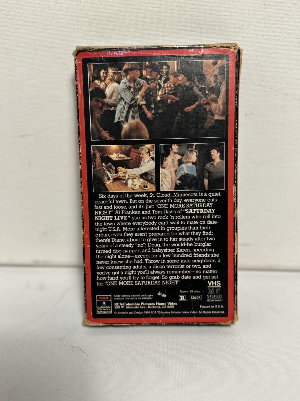One More Saturday Night VHS (1986) RARE – Al Franken – Tested