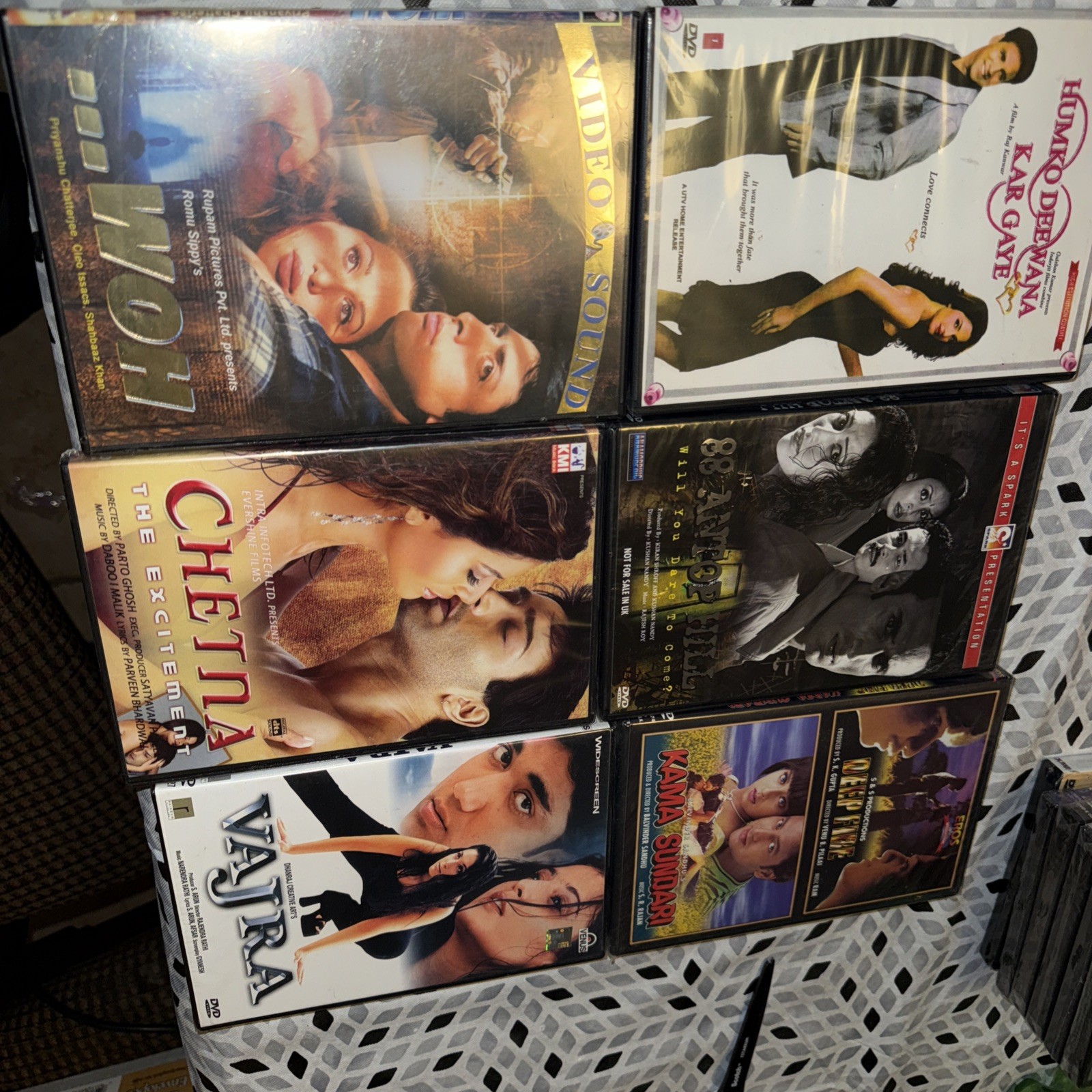 Lot of 6 Bollywood Dvd Hindi Indian Action Drama Romance BRAND NEW SEALED 15