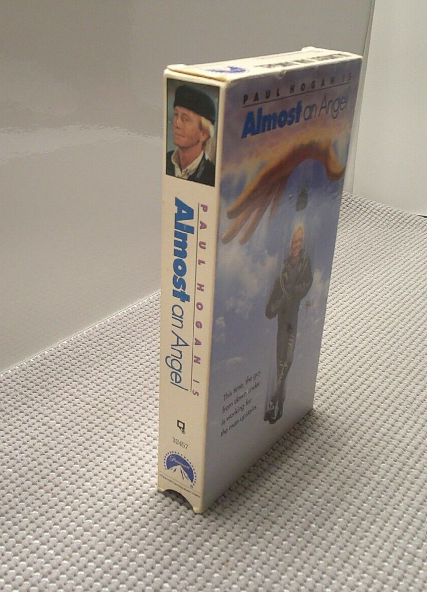 Almost An Angel VHS VCR Video Tape Movie Paul Hogan Used Blockbuster