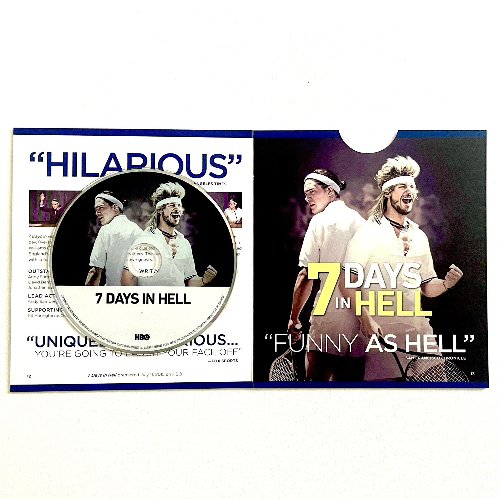 7 Days In Hell FYC DVD HBO Tennis Mockumentary Andy Samberg Kit Harrington