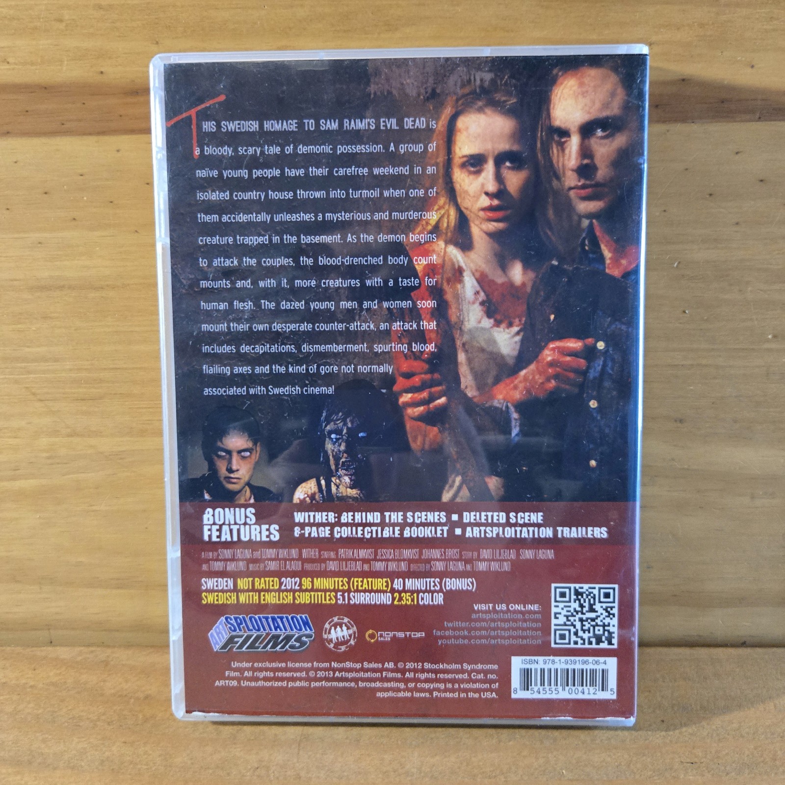 Wither DVD Horror Artsploitation Films