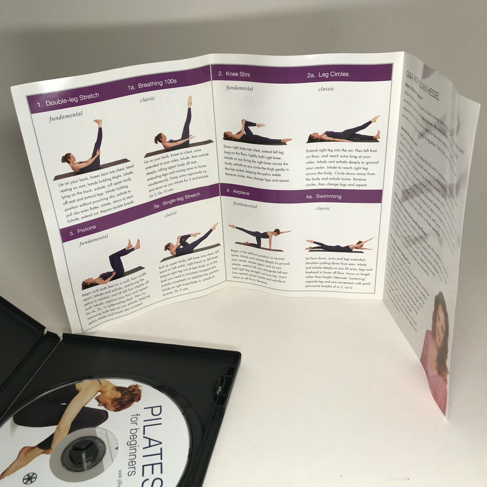 Pilates For Beginners Deluxe DVD, Fundamentals, Mind Body Health Excellent