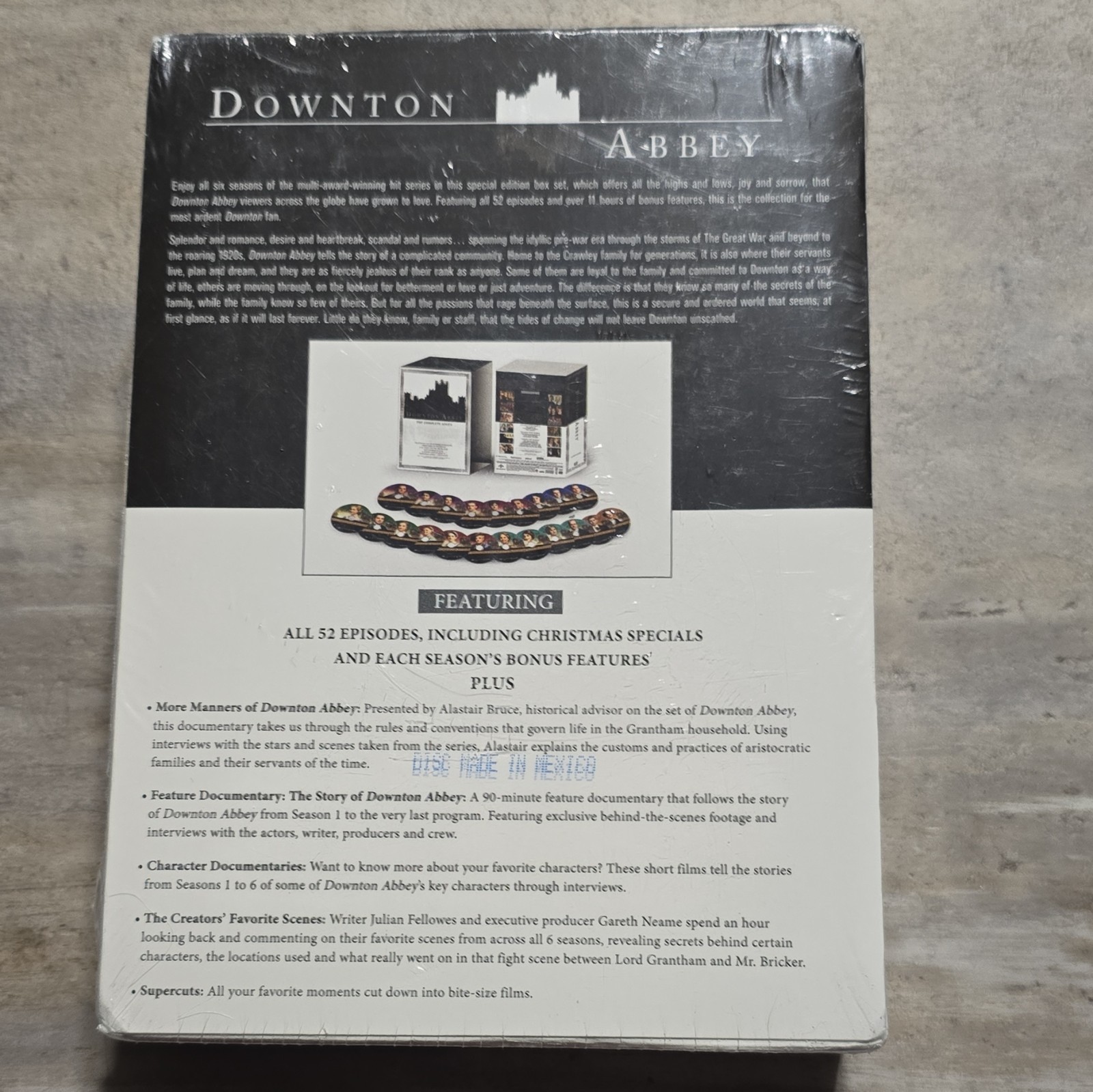 Downton Abbey: The Complete Series DVD Box Set (Carnival) Bonus Features, New