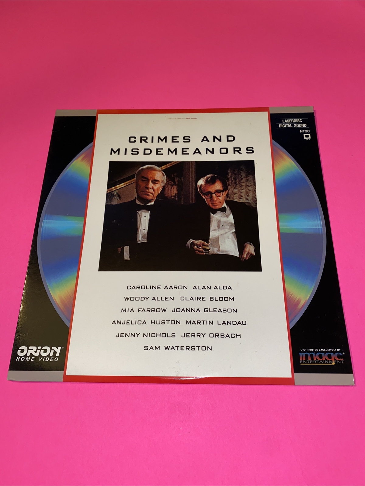 Crimes and Misdemeanors – Woody Allen – Laser Disc~