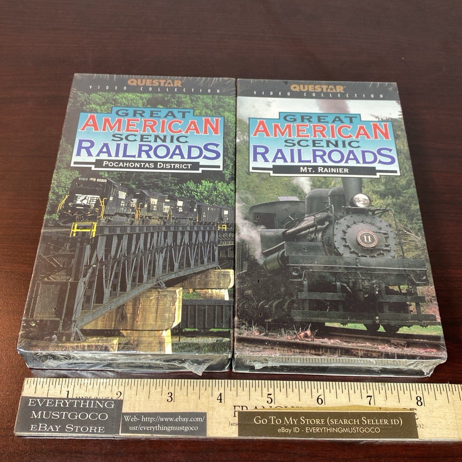 Great American Scenic Railroads: Pocahontas District Mt Rainer VHS SEALED Trains