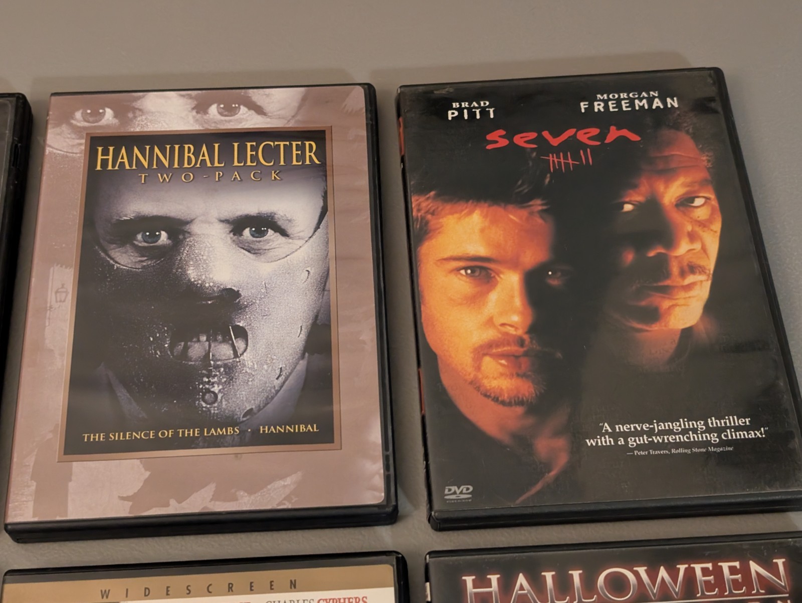 Horror & Thriller DVD Lot Of 8 – Shining / Halloween / Seven / Silence Of Lambs