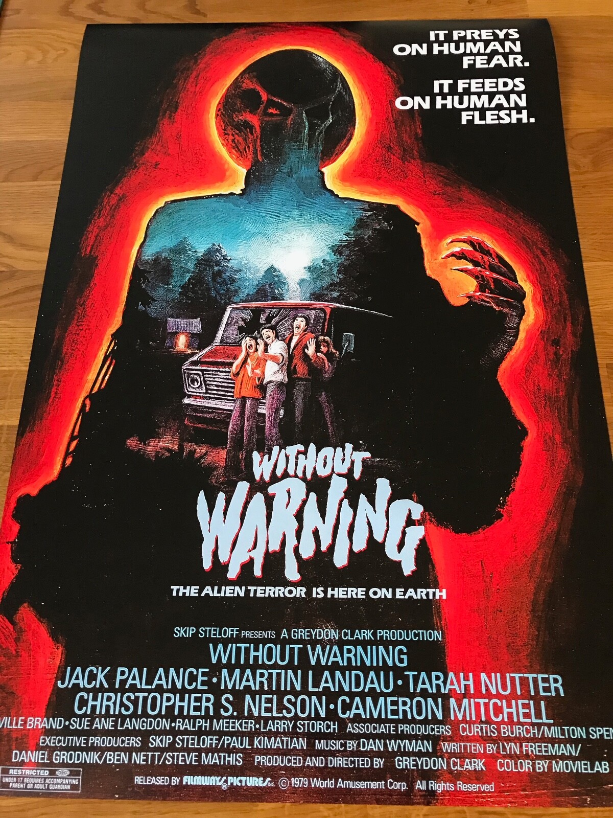 Poster Without Warning 430mm x 640mm (bit bigger than A2)