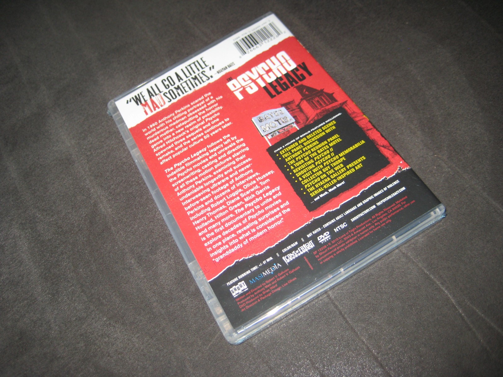 THE PSYCHO LEGACY (DVD 2010) BRAND NEW – NOT RATED – HORROR – DOCUMENTARY