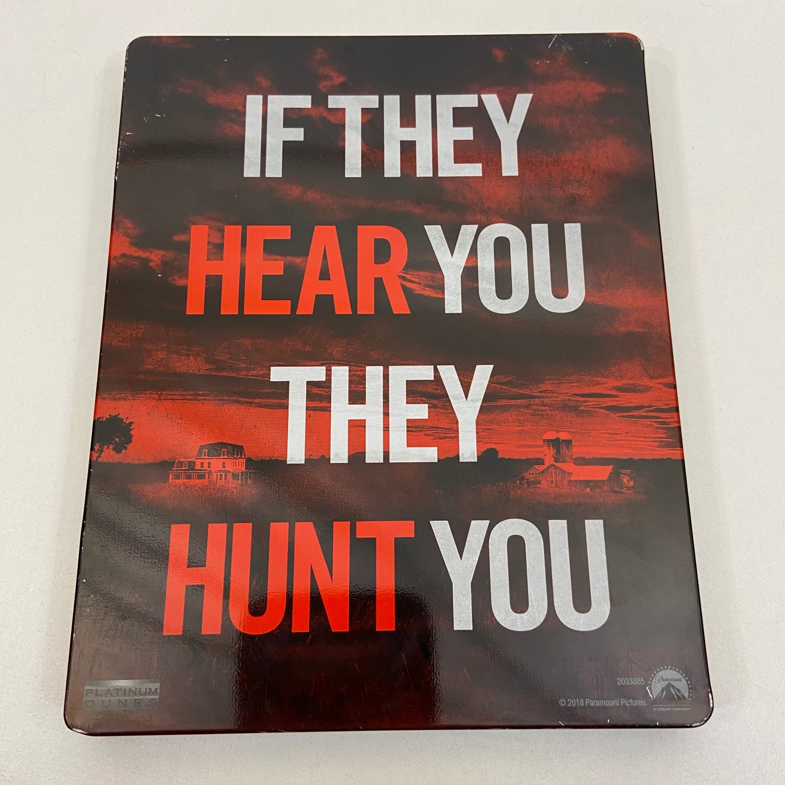 A Quiet Place Steelbook 4K UHD Blu Ray Emily Blunt John Krasinski Paramount