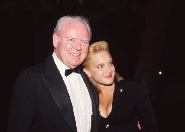 Carroll O’Connor and Danielle Brisebois September 1987 TV Old Photo 2