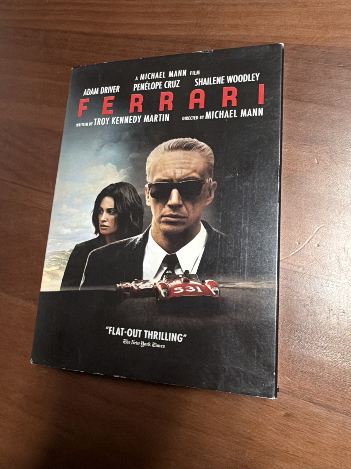 Ferrari (DVD, 2023) New Adam Driver SlipCover Michael Mann Action Flick