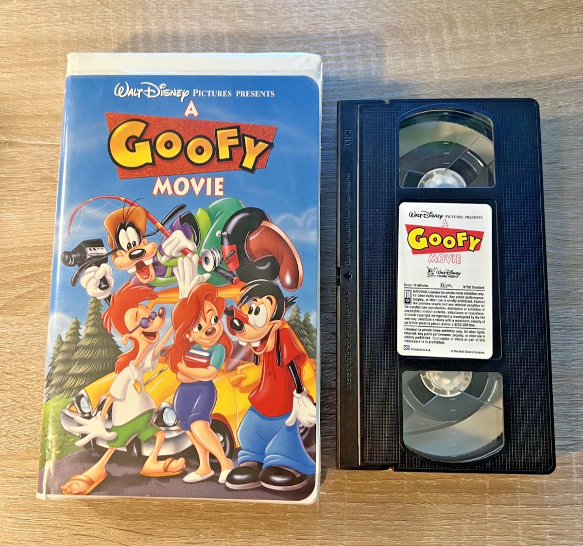 Disney A Goofy Movie VHS Tape Animation Family Full Screen 1995 Walt Disney 90’s